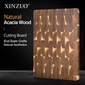 XINZUO Acacia Wood Cutting Board End Grain Meat Cutting Chopping Board Solid Large High-quality Home Things for The Kitchen Gift
