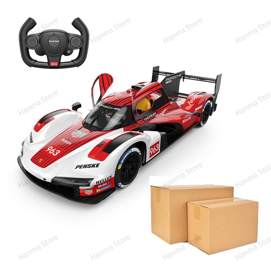 New In Stock 1:14 Porsche 963 Remote Control Racing Simulation Alloy Miniature Model Custom Kid Toys Gift