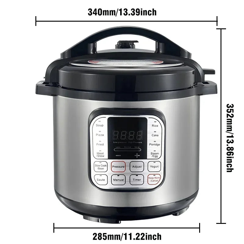 FirmHome Store5L Electric Pressure Cooker Stainless Steel Smart Multicooker For Kitchen Slow Cooker Rice Cooker Steam Pot Food W