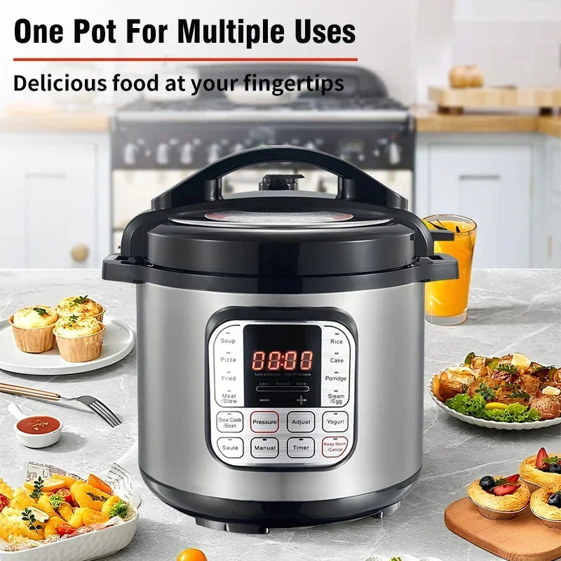 FirmHome Store5L Electric Pressure Cooker Stainless Steel Smart Multicooker For Kitchen Slow Cooker Rice Cooker Steam Pot Food W
