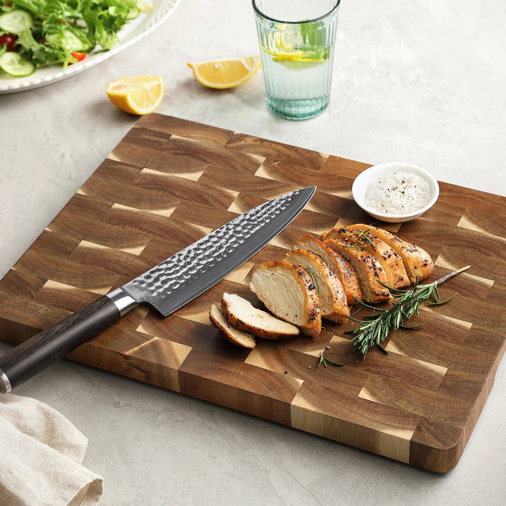 XINZUO Acacia Wood Cutting Board End Grain Meat Cutting Chopping Board Solid Large High-quality Home Things for The Kitchen Gift