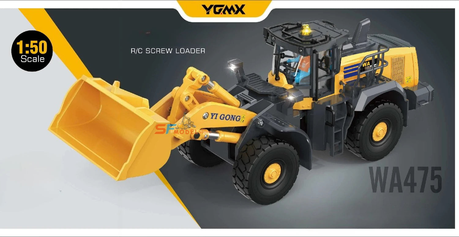 Yi Gong 1/50 RC Loader Excavator Mining Truck Sand Screener Road Roller Model Mini Engineering Vehicle Toys Hobbies 2026 New