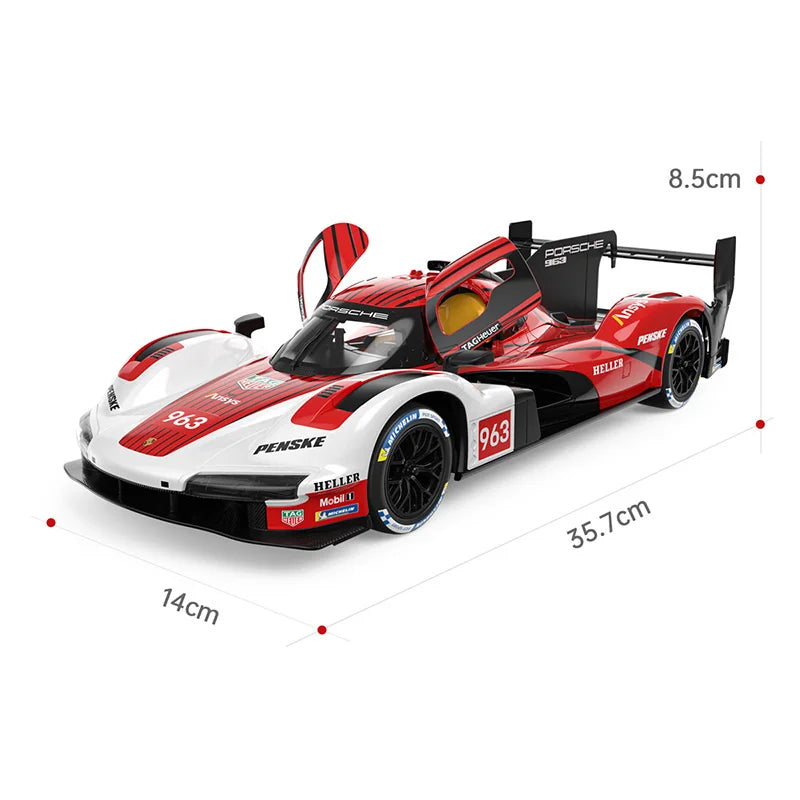 New In Stock 1:14 Porsche 963 Remote Control Racing Simulation Alloy Miniature Model Custom Kid Toys Gift
