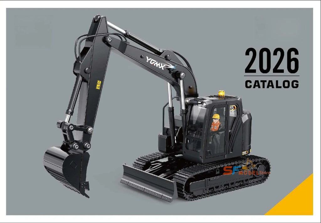 Yi Gong 1/50 RC Loader Excavator Mining Truck Sand Screener Road Roller Model Mini Engineering Vehicle Toys Hobbies 2026 New