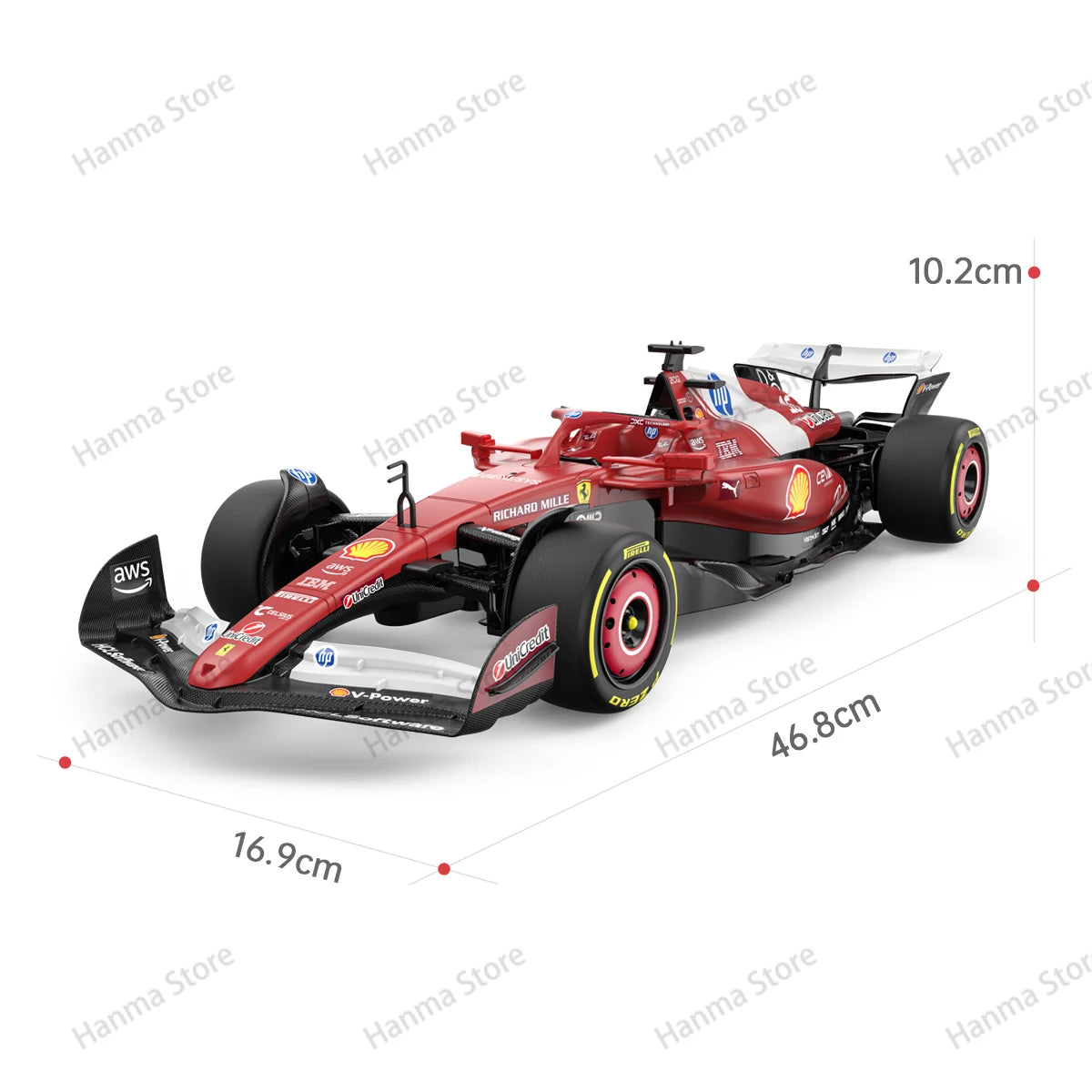 HANMA RC Car 1:12 F1 Ferrari HP SF25 #16 Remote Control Racing Model Car Formula Vehicle Toys for Kids Christmas Gifts