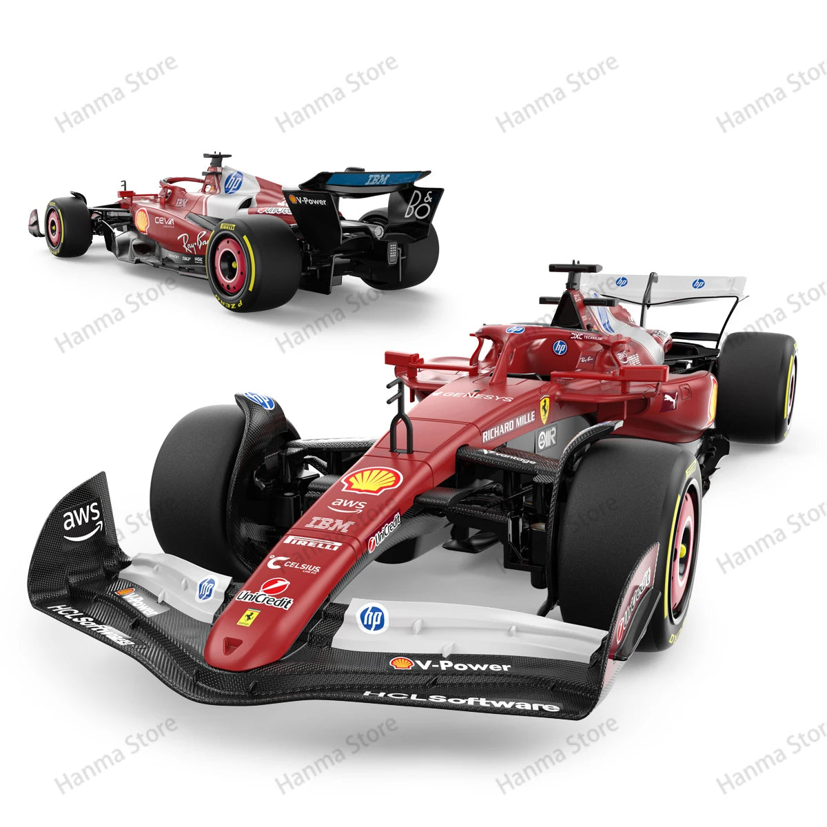 HANMA RC Car 1:12 F1 Ferrari HP SF25 #16 Remote Control Racing Model Car Formula Vehicle Toys for Kids Christmas Gifts